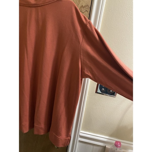 Orvis V-Neck Classic Cozy Sweater Women's Orange Size XXL Plus Soft Comfortable - Picture 9 of 12